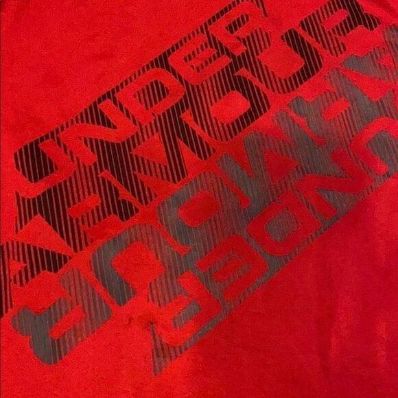 Under Armour Red Heat Gear Boys Short-Sleeve Tee - Picture 2 of 6